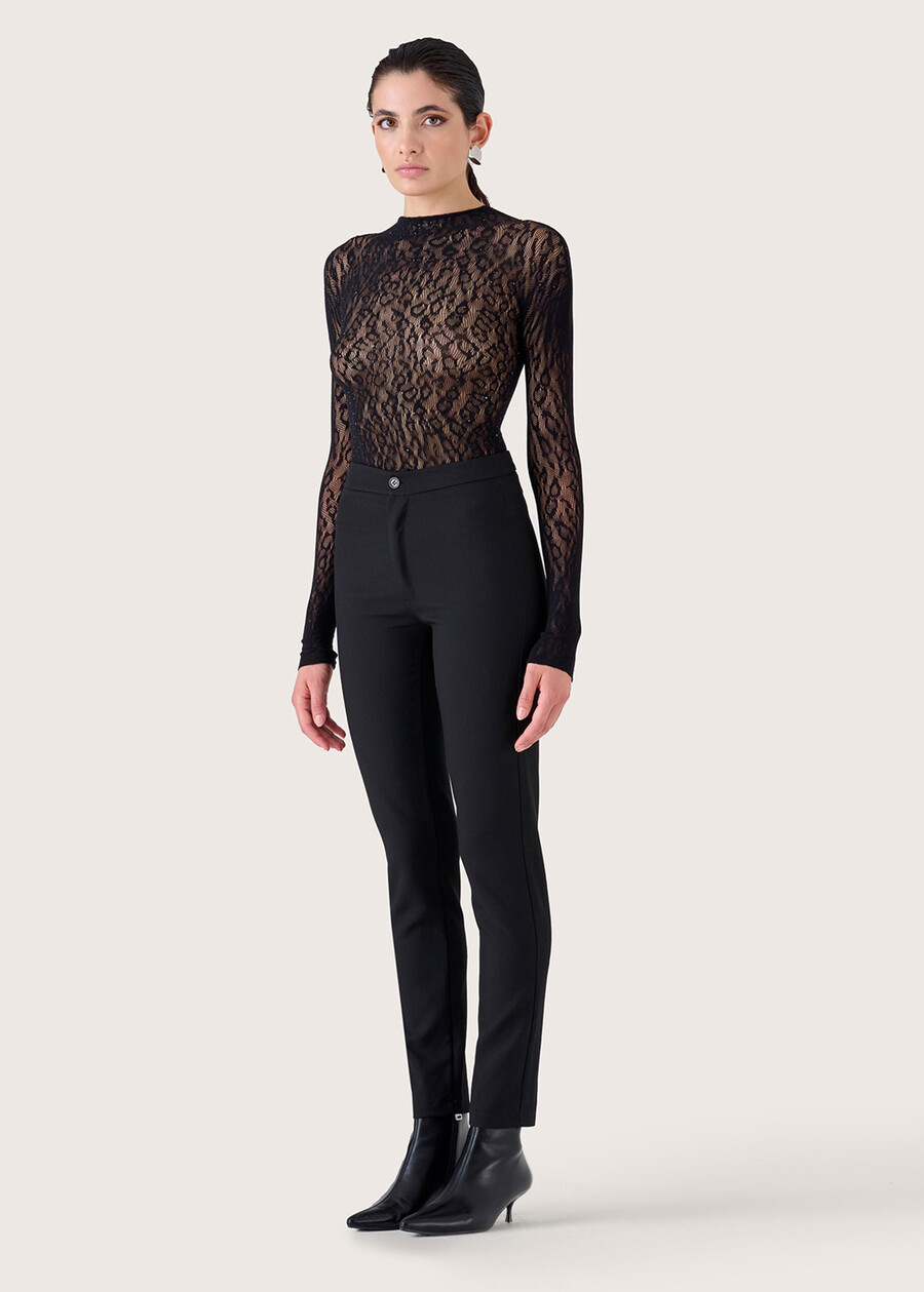 Pantalone Claudia in tessuto tecnico NERO BLACK Donna , immagine n. 1