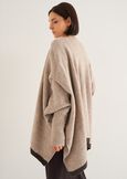 Mantella Melanie con bordo a contrasto GRIGIO MEDIUM GREYBEIGE TAUPE Donna immagine n. 3