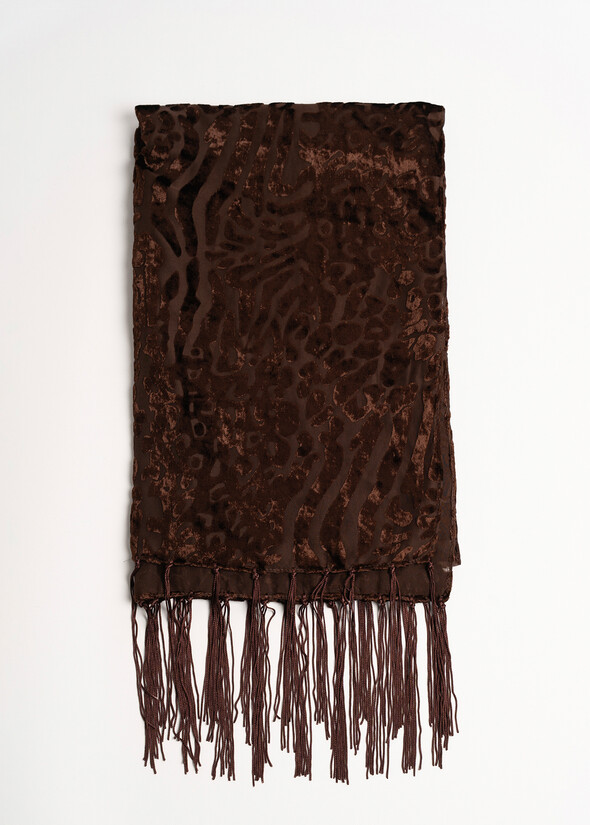 Shannon animalier devoré scarf Shannon animalier devoré scarf MARRONE CAFFE Woman null