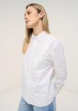 Camicia Caya cotone e perle BIANCO WHITE Donna immagine n. 1