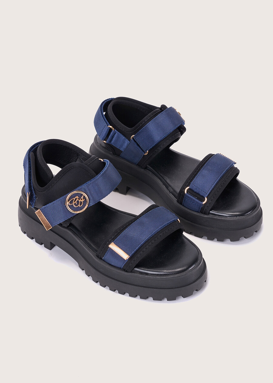 Sandalo Sandras con suola carrarmato BLUE OLTREMARE  Donna , immagine n. 1