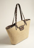 Borsa Breina Big effetto paglia BEIGE Donna immagine n. 3