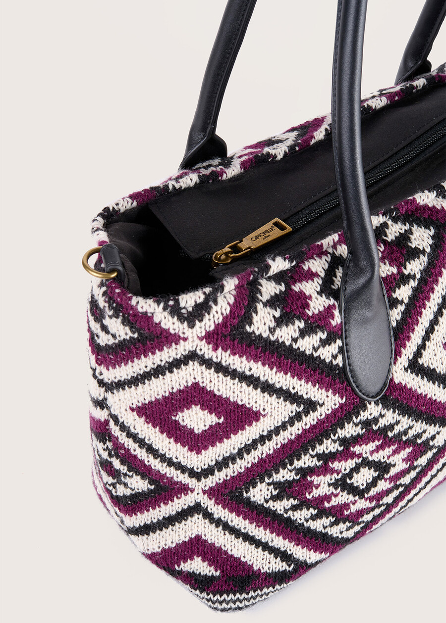 Borsa shopping Bahl in maglia VIOLA MOSTOVERDE MUSCHIO Donna , immagine n. 2