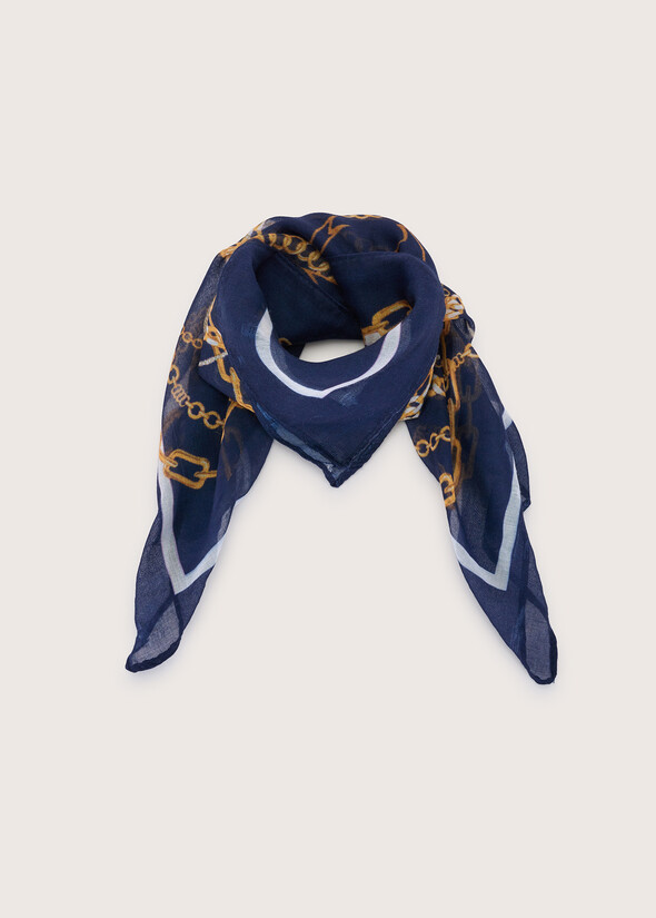 Satena patterned foulard BLUE OLTREMARE  Woman null