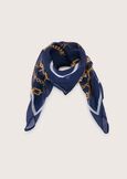 Satena patterned foulard BLUE OLTREMARE  Woman image number 1