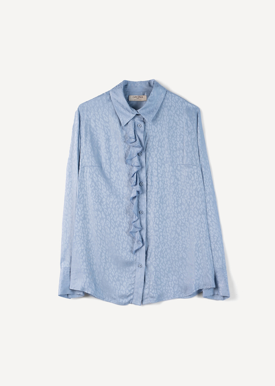Camicia Clarissa con rouches GRIGIO Donna , immagine n. 5