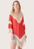Belial blouse with crochet inserts BEIGE Woman image number 1