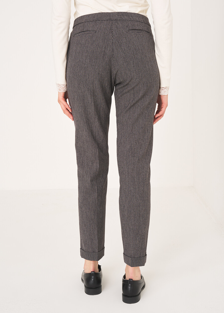 Paulin checked trousers MARRONE Woman , image number 5