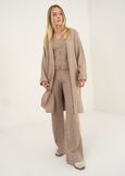 Pantaloni Paky in maglia a coste MARRONE Donna immagine n. 1