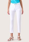 Pantalone Kate in cotone BIANCO Donna immagine n. 2