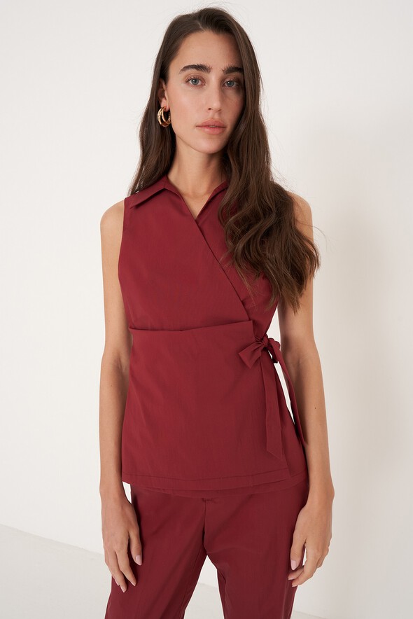 Camicia Tassiopea in cotone
 ROSSO BORDEAUX Donna null