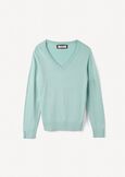 Maglia Milly scollo a V CELESTE POLVERE Donna immagine n. 5