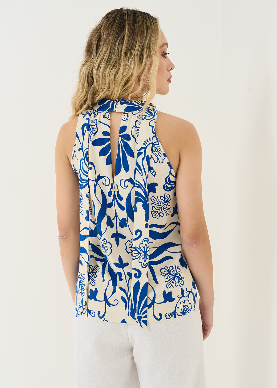 Top Tesla con scollo all'americana BIANCO WHITE Donna , immagine n. 3