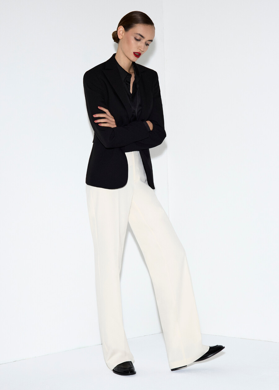Pantalone Giorgia in tessuto tecnico NERO BLACKBEIGE GESSOBLU Donna , immagine n. 1