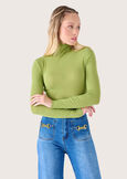 Maglia Stacey in viscosa NERO BLACKBEIGE LATTEBLU LAGUNAVIOLA IRISMARRONE TIERRAVERDE AVOCADO Donna immagine n. 1