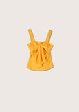 Teo squared neck top GIALLO VANILLA Woman image number 4