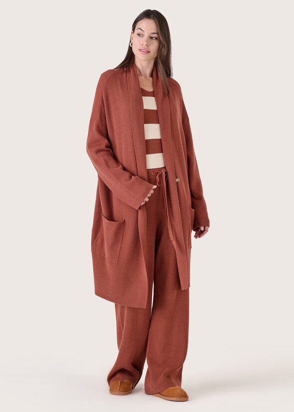 Pantalone Pryor in misto viscosa MARRONE Donna null