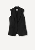 Gile Sleeveless Blazer With Pockets BIANCO WHITENERO BLACK Woman image number 5