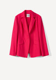 Gennifer linen blend jacket BLUROSABIANCO WHITEROSA FUCSIA Woman image number 5
