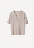 Maglia Sidney con profilo lurex BEIGE SABBIA Donna immagine n. 5
