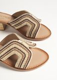 Scelum sandals with beads BEIGE SAFARI Woman image number 3