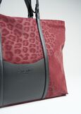 Shopping bag Biky animalier ROSSO BORDEAUXNERO Donna immagine n. 4