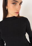 Marsh sweater with rhinestone hearts NERO BLACK Woman image number 2
