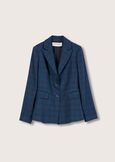 Giacca Giselle fantasia check BLUE OLTREMARE Donna immagine n. 6