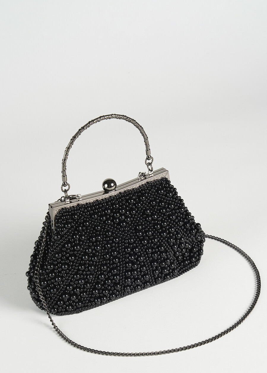 Bearls pearl clutch bag NERO BLACK Woman , image number 3