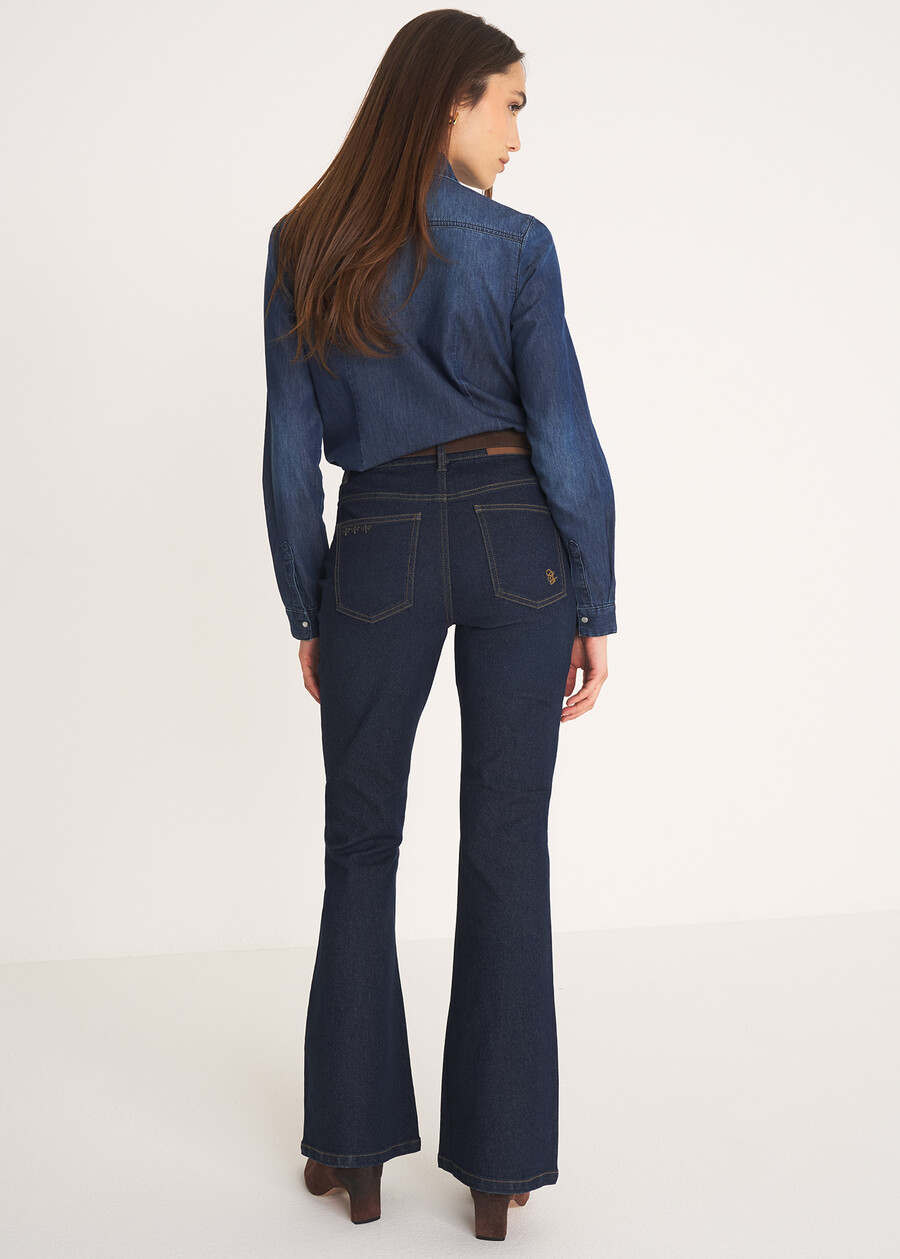 Cindy flared-leg denim trousers DENIMDENIM Woman , image number 4