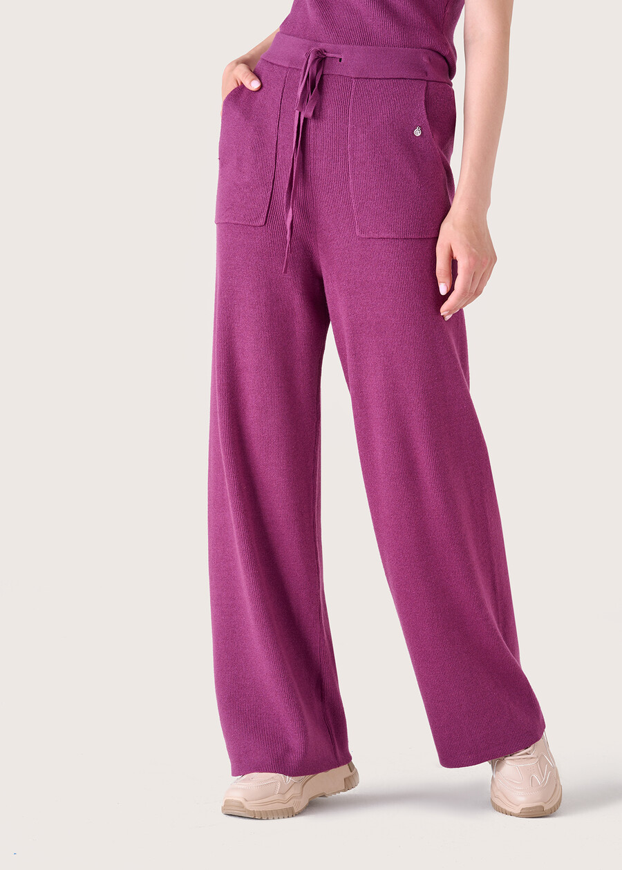 Pantalone Pryor in maglia VIOLA MOSTO Donna , immagine n. 2