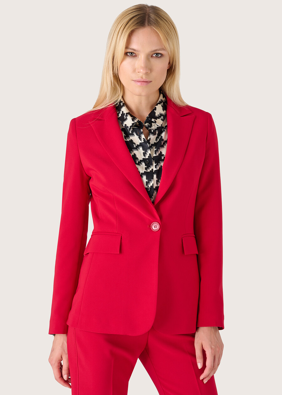 Cindy technical fabric blazer ROSSO CARPET Woman , image number 1