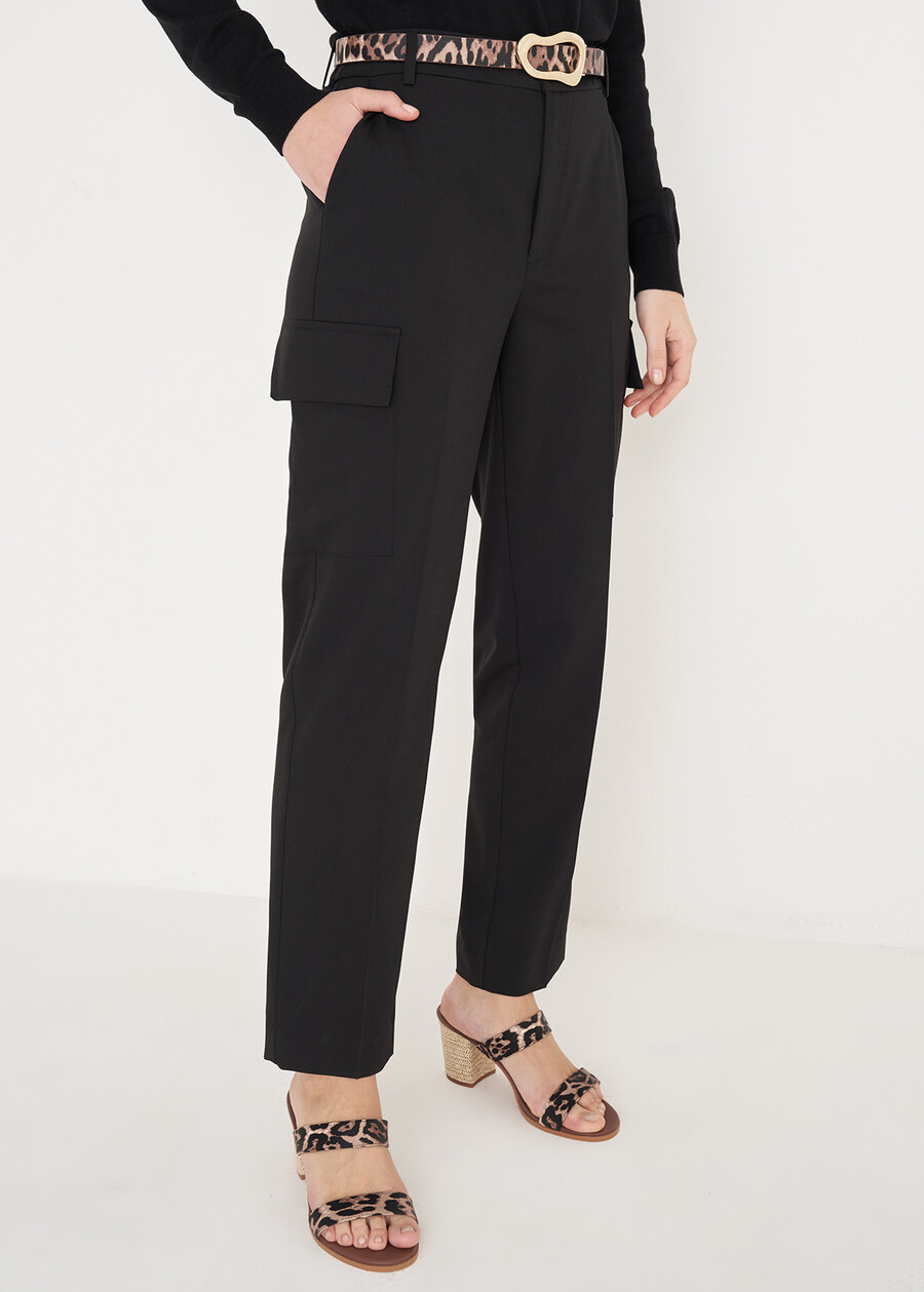 Pantalone cargo Perseo BEIGENERO BLACK Donna , immagine n. 2
