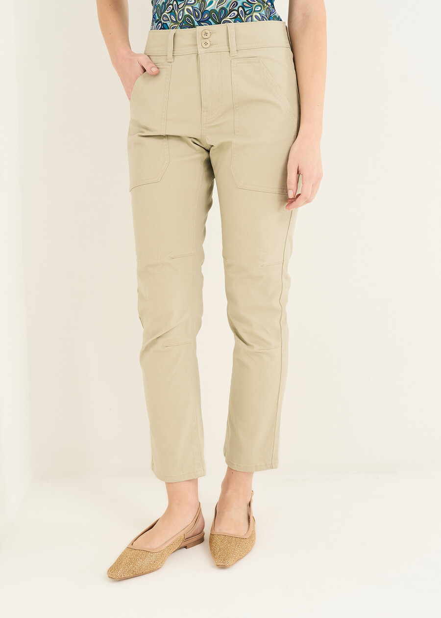Paolo slim-leg trousers GRIGIOBIANCO WHITE Woman , image number 2