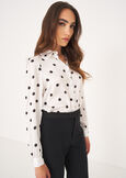 Cameron polka-dot shirt BIANCO WHITE Woman image number 1
