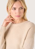 Maglia Moma scollo tondo BEIGE ECRU Donna immagine n. 2