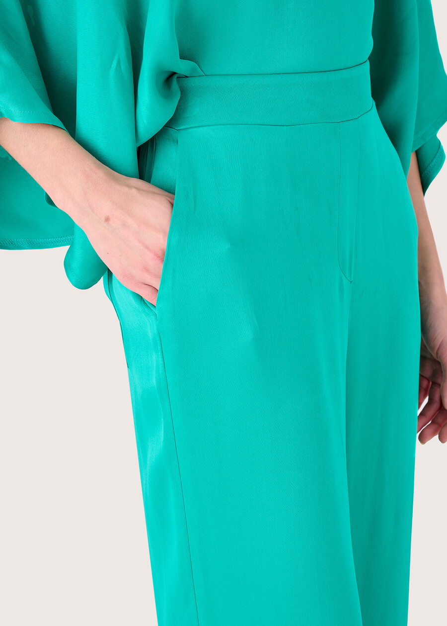 Pantalone Primo in viscosa BLU AQUAMARINE Donna , immagine n. 3