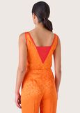 Top Emily in doppio tessuto ARANCIO SUNRISE Donna immagine n. 3