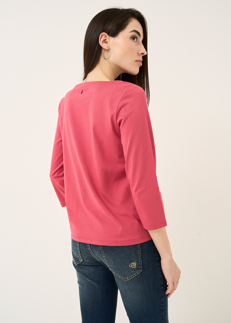 T-shirt Samanta ricami Madonna ROSSO Donna , immagine n. 3