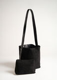 Brooke-A faux suede bucket bag NERO BLACK Woman image number 3