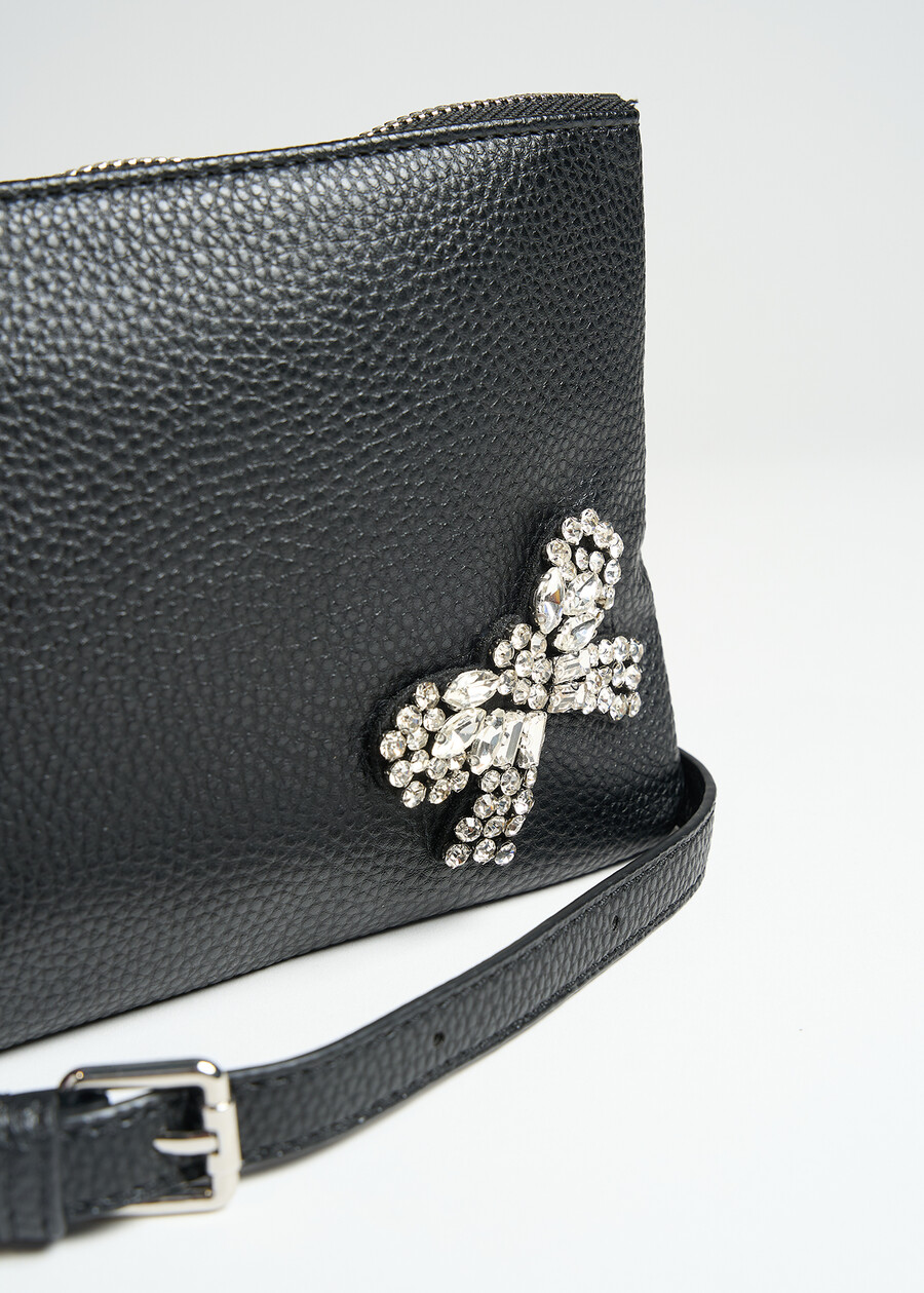 Borsa Tonga nera con strass NERO Donna , immagine n. 3