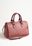 Bowlbag geometric faux leather duffle bag ROSSO CHIANTI Woman image number 1