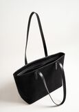 Shopping Betty in ecopelle e ecocamoscio NERO BLACKVIOLA PRUGNA Donna immagine n. 4