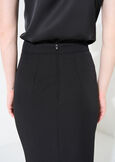 Gladys bi-stretch pencil skirt NERO BLACKBEIGE GESSOBLU Woman image number 6