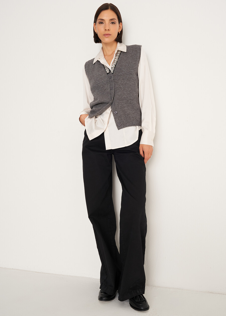 Gilet Gioel con paillettes GRIGIO MEDIUM GREYVIOLA VINACCIA Donna , immagine n. 4