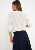 Maglia Margot con frange BIANCO WHITE Donna immagine n. 3