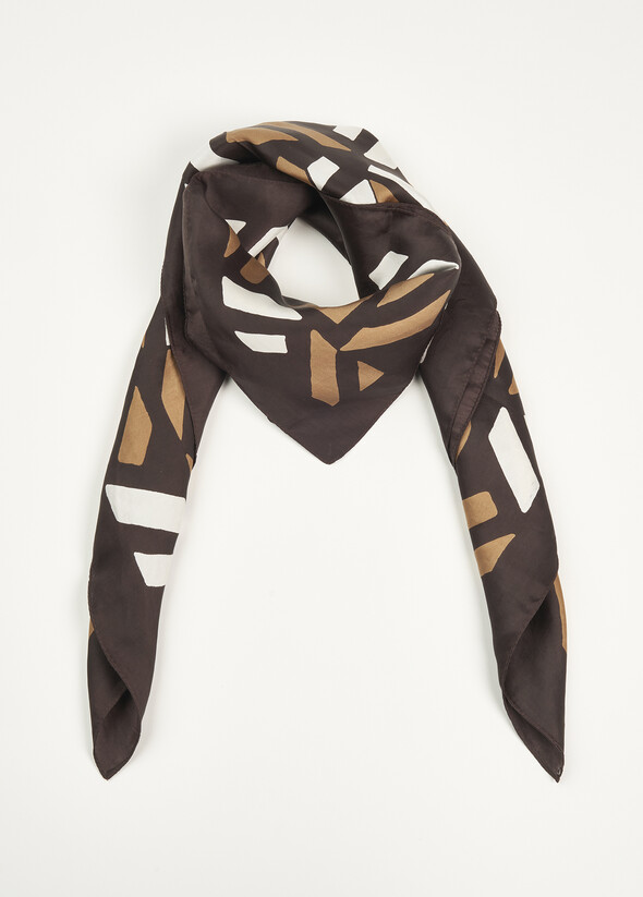 Foulard Senta 100% cutro MARRONE Donna null