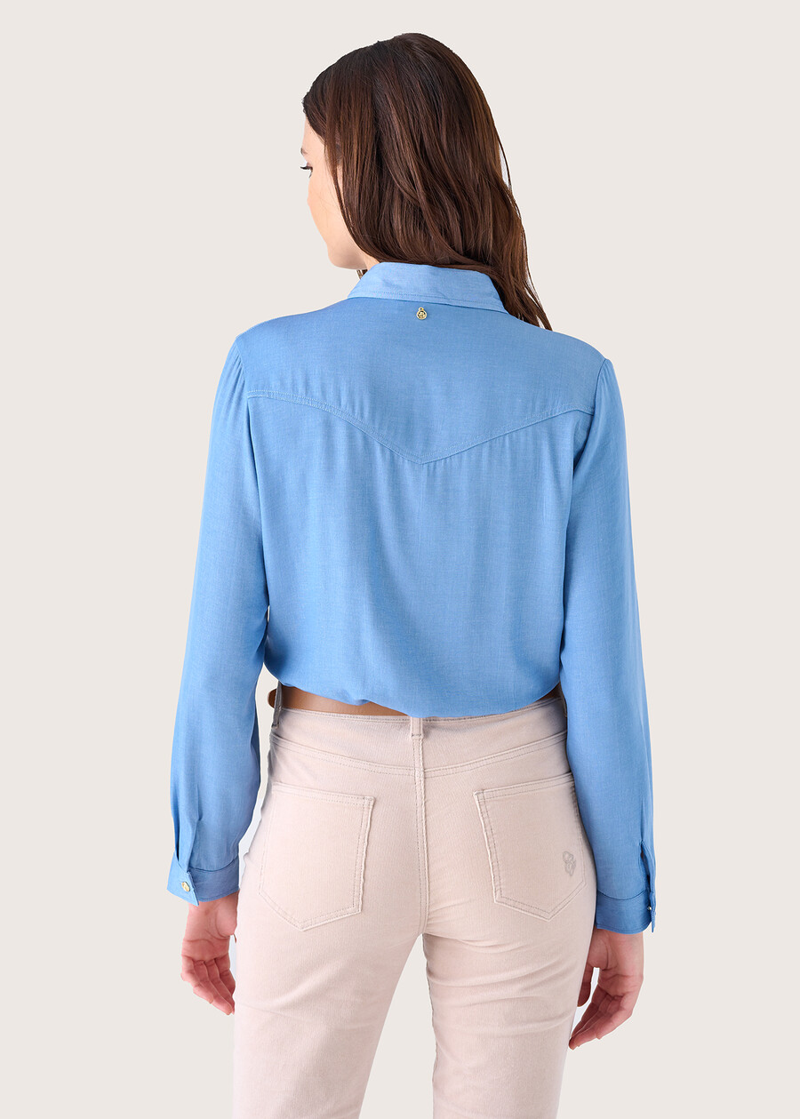 Camicia Cris in denim di viscosa DENIM Donna , immagine n. 3