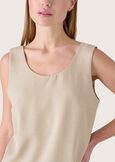 Top Toldo effetto stuoia BEIGE Donna immagine n. 2