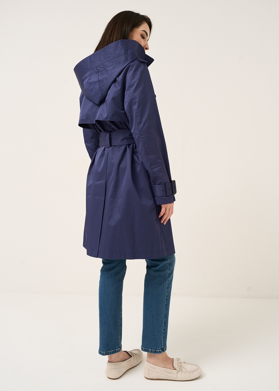 Timon hooded trench coat BEIGEBLU Woman , image number 5
